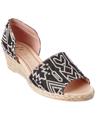

Женские эспадрильи French Sole Rapture на танкетке, Black hakuna fabric, NA