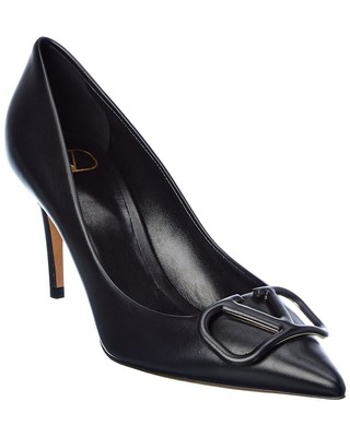 

Женские кожаные туфли Valentino Vlogo 85, Черный, NA