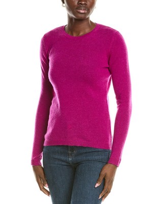 Кашемировый свитер с круглым вырезом Forte Cashmere Женский фиолетовый S