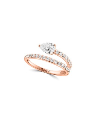 Женское кольцо с бриллиантом Effy Fine Jewelry из розового золота 14 Карат 0,94 Карата, выращенного в лаборатории.