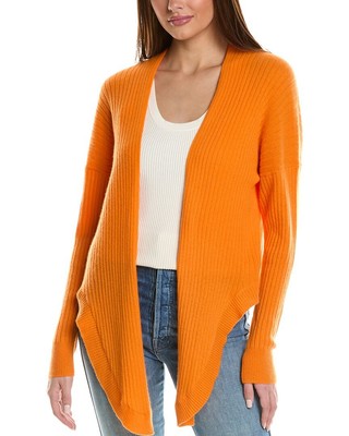 Autumn Cashmere Rib Cashmere Cardigan Womens Blue M