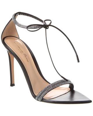 

Женские кожаные сандалии Gianvito Rossi Montecarlo 105, Черный, NA