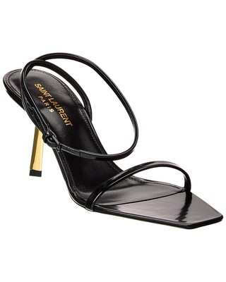 Женские кожаные сандалии Saint Laurent Lidya 75
