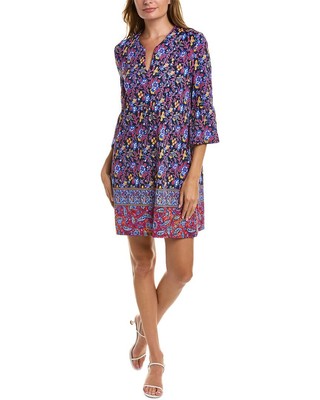 

Джуд Конналли Керри Платье женское М, Fpbnfloral paisley border nav