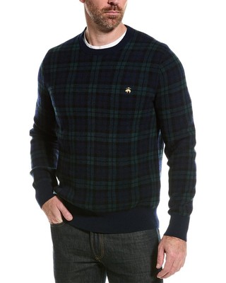 Мужской свитер с круглым вырезом из смесовой шерсти Brooks Brothers