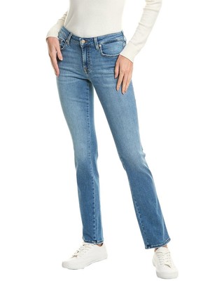 7 For All Mankind Kimmie Bluejay Straight Jean Womens Blue 24