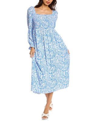 

Платье миди с квадратным вырезом Sail To Sable, синее, размер, Синий