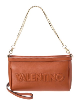 Valentino By Mario Valentino Celia Женская сумка через плечо из тисненой кожи коричневого цвета