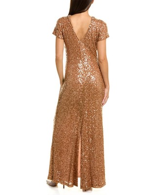 Pre-owned Sachin & Babi Shiloh Gown Women's In Yellow
