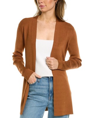 

Женский кардиган в рубчик с поясом Lafayette 148 New York, Ochre