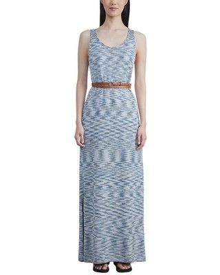 Женское шелковое трикотажное платье без рукавов Lafayette 148 New York Marled M