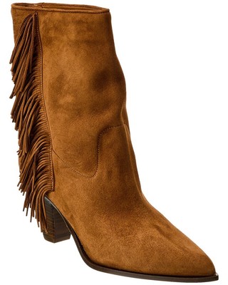 

Женские замшевые ботильоны Aquazzura Marfa 70, Коричневый, NA