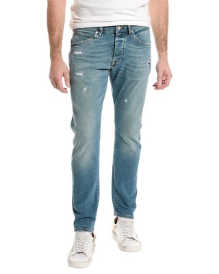 Scotch & Soda Мужские джинсы средней стирки Singel зауженного кроя синего цвета 28-32