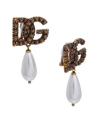 Серьги с логотипом Dolce & Gabbana Dg Женские золотые