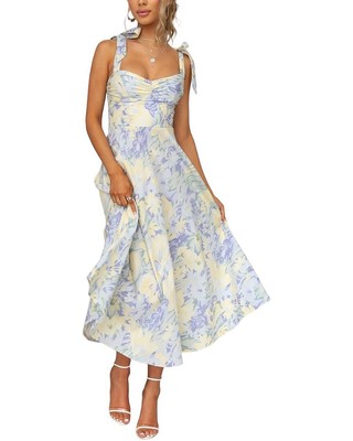 

Наслаждайтесь женским платьем Petra, Light yellow/light blue