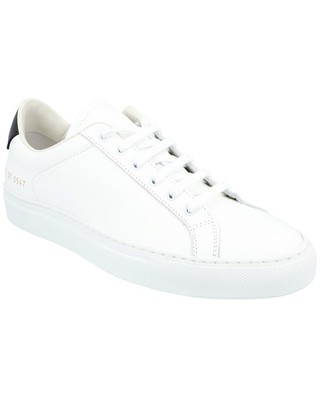 

Женские низкие кожаные кроссовки в стиле ретро Common Projects, White/black, NA