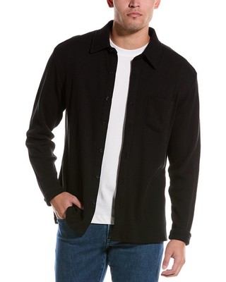 Slate & Stone Waffle Knit Shirt Mens Black M