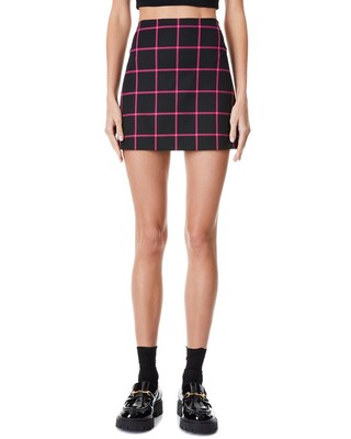 

Мини-юбка женская Alice + Olivia Elana, Fblack/wild pink