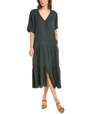 

Бархатное женское платье миди Graham - Spencer Pauline, Синий