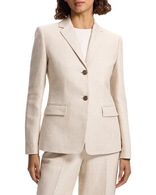 Theory Slim Linen Blazer Women's