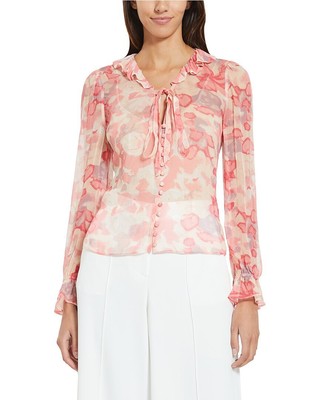 

Женский тканый топ Bcbgmaxazria размера, Pale blush combo