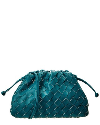 

Женская плетеная кожаная сумка Tiffany - Fred, синяя, NA