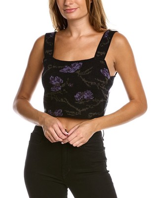 

Женский топ без косточек Vince Orchid из смеси шерсти и кашемира, Черный