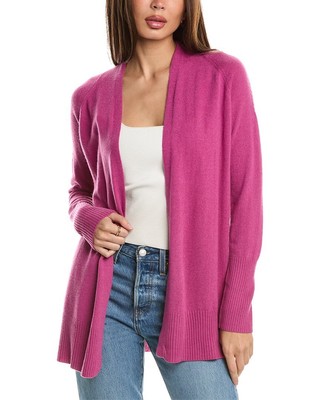 Кашемировый кардиган Forte Cashmere в рубчик Женский розовый Xs