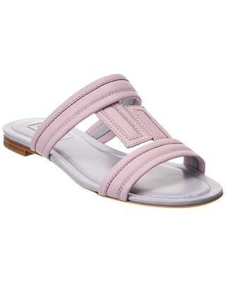 

Женские кожаные сандалии Tod S с двойным Т-ремешком, Розовый, NA