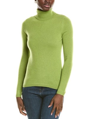 Кашемировый свитер с высоким воротом Forte Cashmere Женский зеленый S