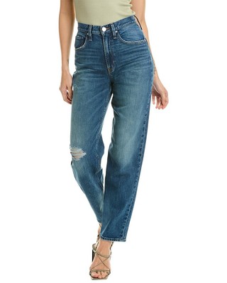Джинсы Hudson Jeans James Coastline с высокой посадкой зауженные джинсовые женские синие 24
