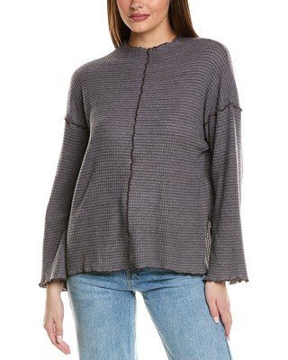 Project Social T Simply Cozy Seamed Thermal Top Womens Black S