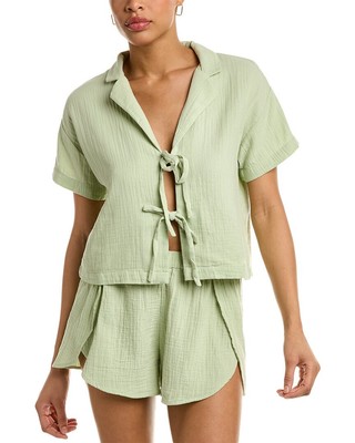

Женский зеленый топ Madewell Tabasco с завязкой спереди, размеры