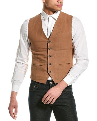 

Льняной жилет Brunello Cucinelli Мужской, Cb, NA
