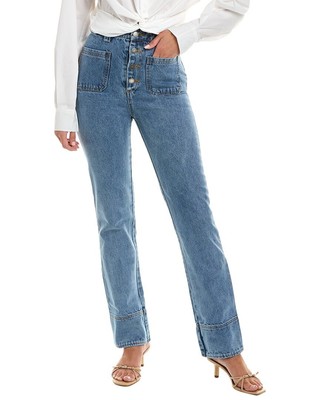 

Женские прямые джинсы En Saison Denim синие, Синий, NA