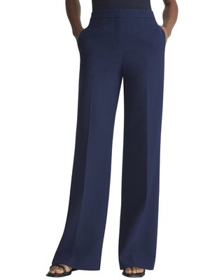Lafayette 148 New York Plus Dalton Wool Wide Leg Pant Womens  18