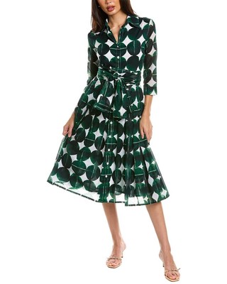 

Платье-рубашка Samantha Sung Audrey 4 женское, Bungalow dot white green