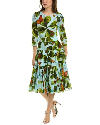 

Женское платье миди Samantha Sung Preen, Синий