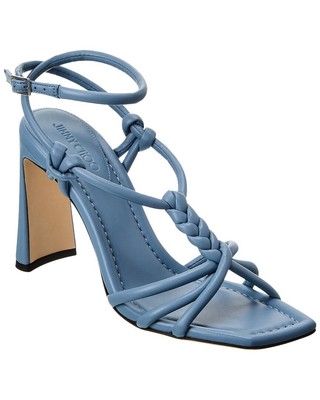 

Jimmy Choo Calypso 95 Кожаные сандалии женские, Smoky blue, NA