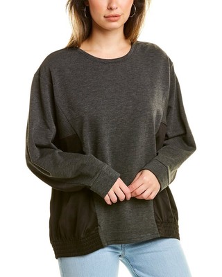 

Женский пуловер H Halston Dolman Mix Media, Черный