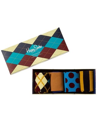 

Happy Socks 4 шт. Классические носки, подарочный набор мужских носков, Na