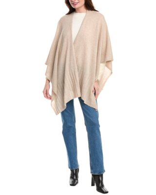 Женский бежевый кашемир Forte Cashmere из легкого кашемира Ruana