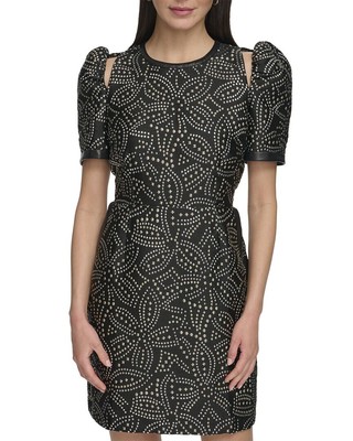 Женское платье на плечо с искусственными заклепками Dkny