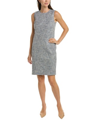 

Твидовое платье-футляр St. John для женщин, Синий