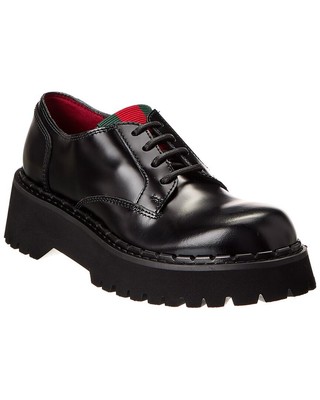 Женские мокасины из натуральной кожи Gucci Web