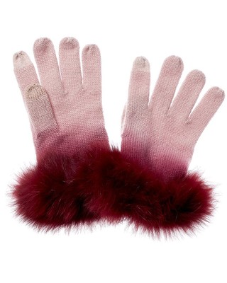 

Кашемировые перчатки Sofiacashmere Dip-Dye женские розовые, Розовый