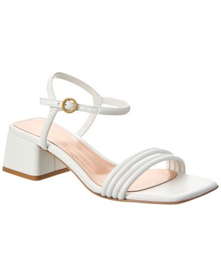 

Gianvito Rossi Lena 45 Женские кожаные сандалии, Белый, NA