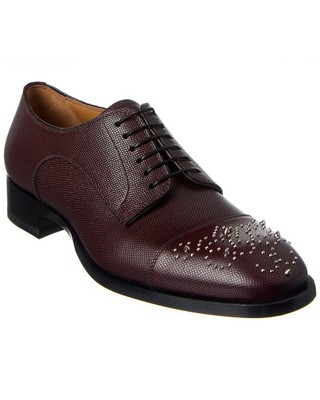 Мужские оксфорды из мальтийской кожи Christian Louboutin, красный 40