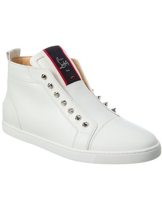 

Christian Louboutin FAV Fique A Vontade Кожаные кроссовки среднего размера Мужские белые, Белый, NA