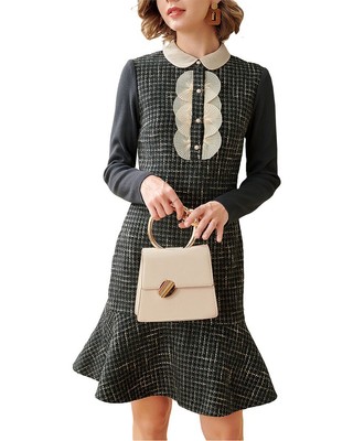 

Женское мини-платье Ounixue, Dark gray - green